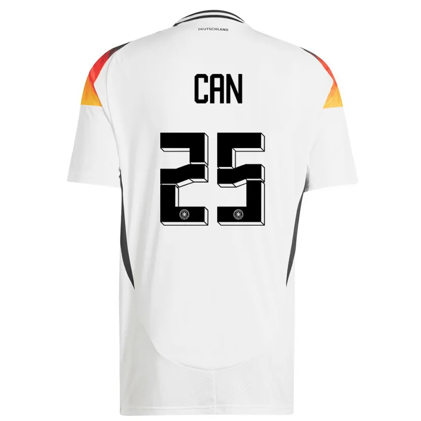 Danxen Män Tyskland Emre Can #25 Vit Hemmatröja Matchtröjor 24-26 Tröjor T-Tröja