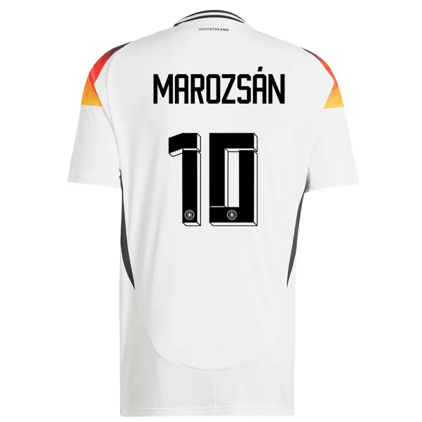 Danxen Män Tyskland Dzsenifer Marozsan #10 Vit Hemmatröja Matchtröjor 24-26 Tröjor T-Tröja