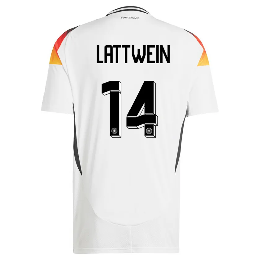 Danxen Män Tyskland Lena Lattwein #14 Vit Hemmatröja Matchtröjor 24-26 Tröjor T-Tröja