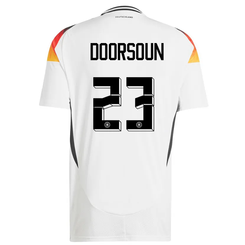 Danxen Män Tyskland Sara Doorsoun #23 Vit Hemmatröja Matchtröjor 24-26 Tröjor T-Tröja