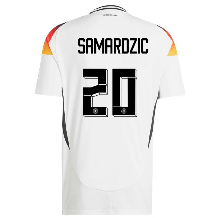 Danxen Män Tyskland Lazar Samardzic #20 Vit Hemmatröja Matchtröjor 24-26 Tröjor T-Tröja