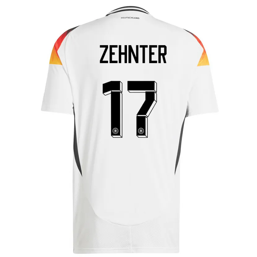 Danxen Män Tyskland Aaron Zehnter #17 Vit Hemmatröja Matchtröjor 24-26 Tröjor T-Tröja