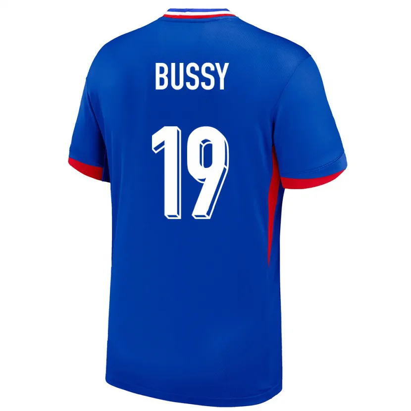Danxen Män Frankrike Kessya Bussy #19 Blå Hemmatröja Matchtröjor 24-26 Tröjor T-Tröja