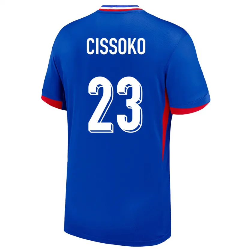 Danxen Män Frankrike Hawa Cissoko #23 Blå Hemmatröja Matchtröjor 24-26 Tröjor T-Tröja