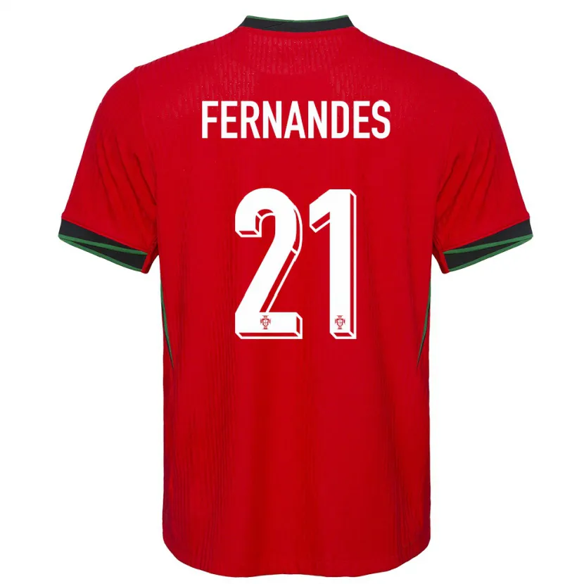 Danxen Män Portugal Mateus Fernandes #21 Röd Hemmatröja Matchtröjor 24-26 Tröjor T-Tröja