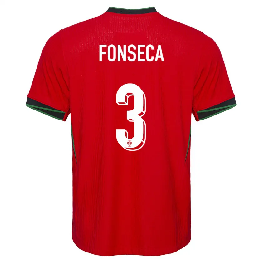 Danxen Män Portugal Joao Fonseca #3 Röd Hemmatröja Matchtröjor 24-26 Tröjor T-Tröja