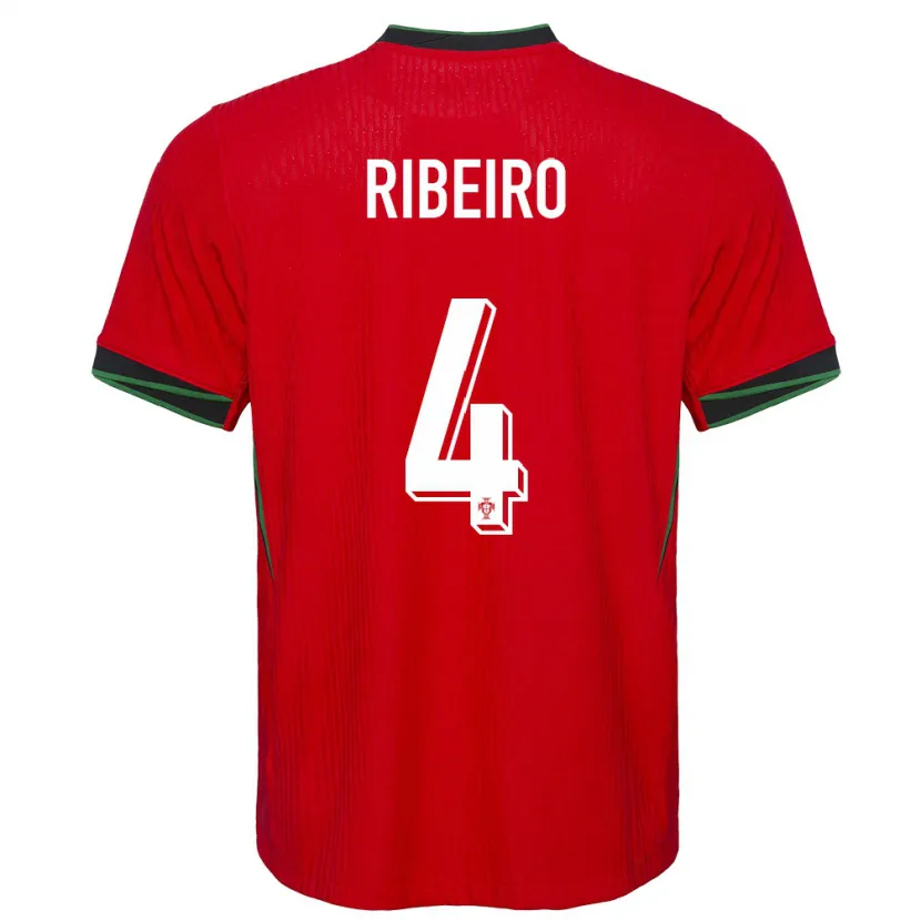 Danxen Män Portugal Ricardo Ribeiro #4 Röd Hemmatröja Matchtröjor 24-26 Tröjor T-Tröja