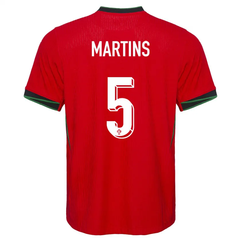 Danxen Män Portugal Leandro Martins #5 Röd Hemmatröja Matchtröjor 24-26 Tröjor T-Tröja