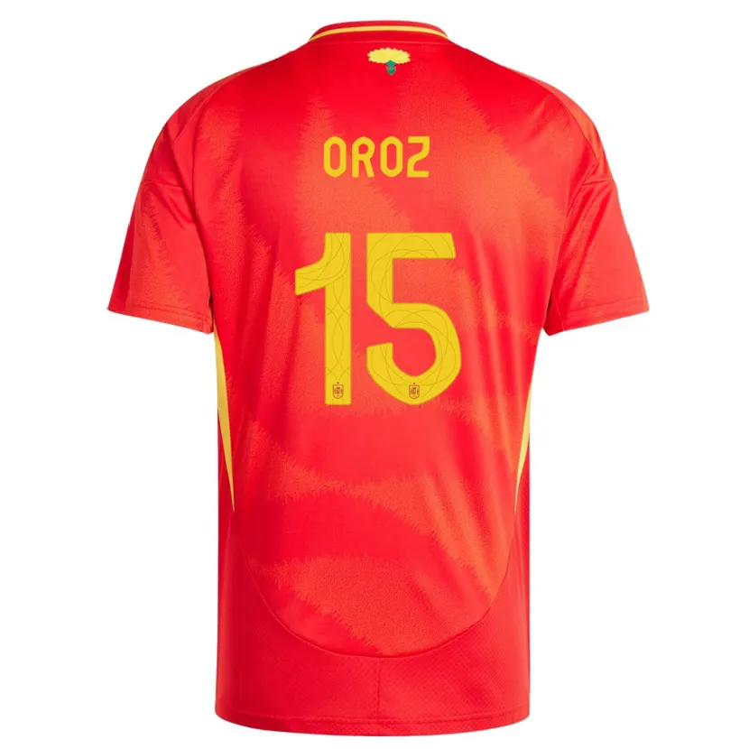 Danxen Män Spanien Maite Oroz #15 Röd Hemmatröja Matchtröjor 24-26 Tröjor T-Tröja
