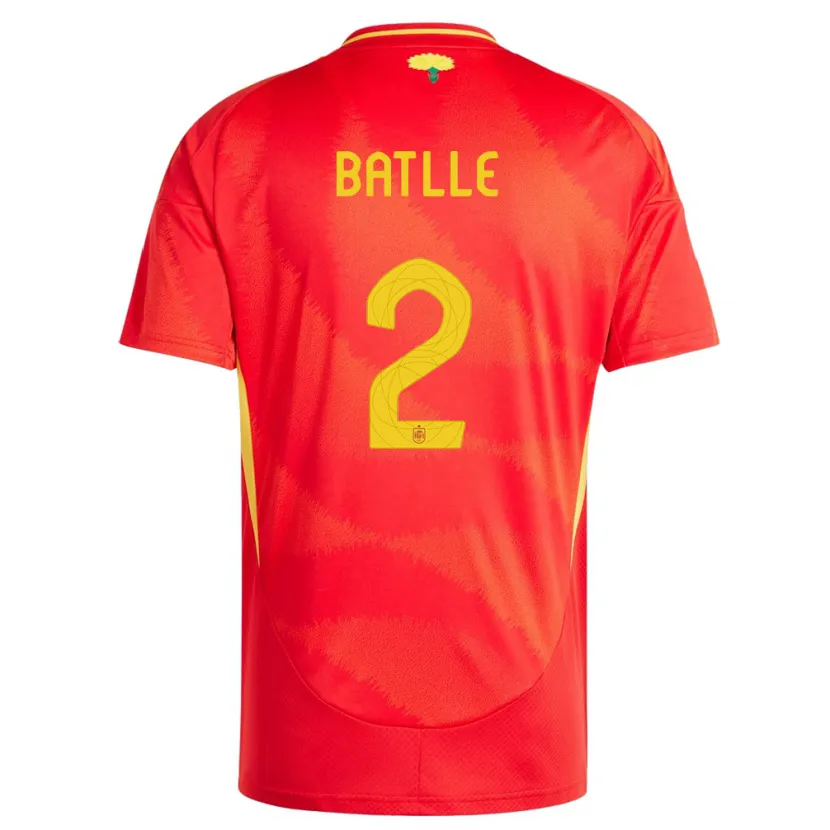 Danxen Män Spanien Ona Batlle #2 Röd Hemmatröja Matchtröjor 24-26 Tröjor T-Tröja
