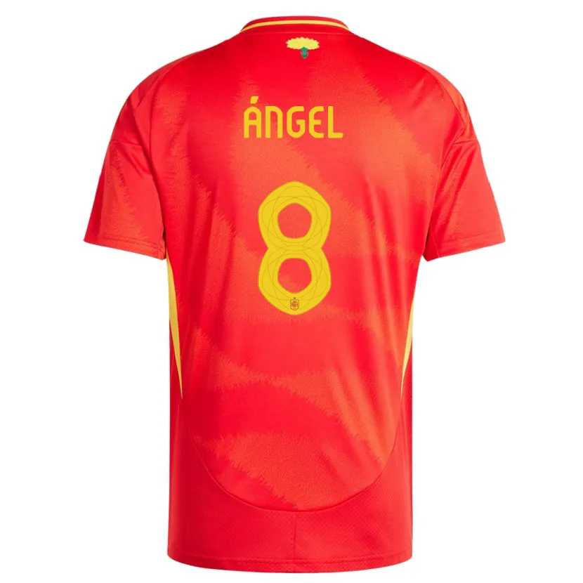 Danxen Män Spanien Manuel Angel #8 Röd Hemmatröja Matchtröjor 24-26 Tröjor T-Tröja