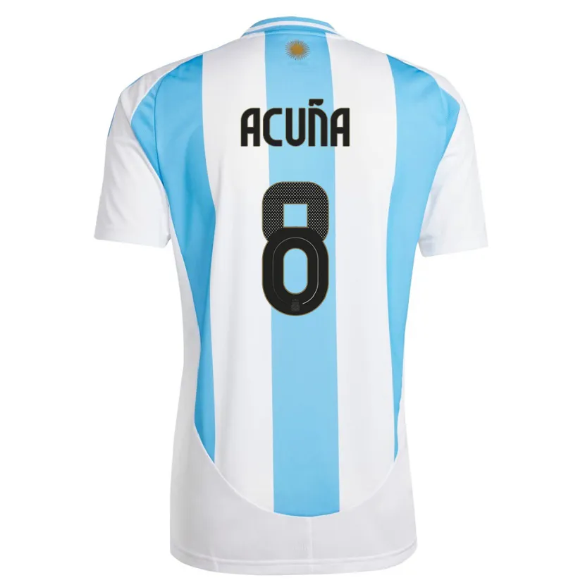 Danxen Män Argentina Marcos Acuna #8 Vit Blå Hemmatröja Matchtröjor 24-26 Tröjor T-Tröja