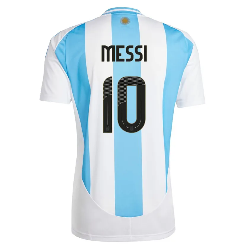 Danxen Män Argentina Lionel Messi #10 Vit Blå Hemmatröja Matchtröjor 24-26 Tröjor T-Tröja