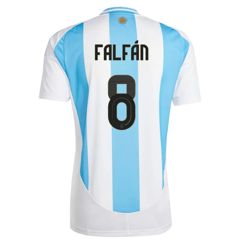 Danxen Män Argentina Daiana Falfan #8 Vit Blå Hemmatröja Matchtröjor 24-26 Tröjor T-Tröja