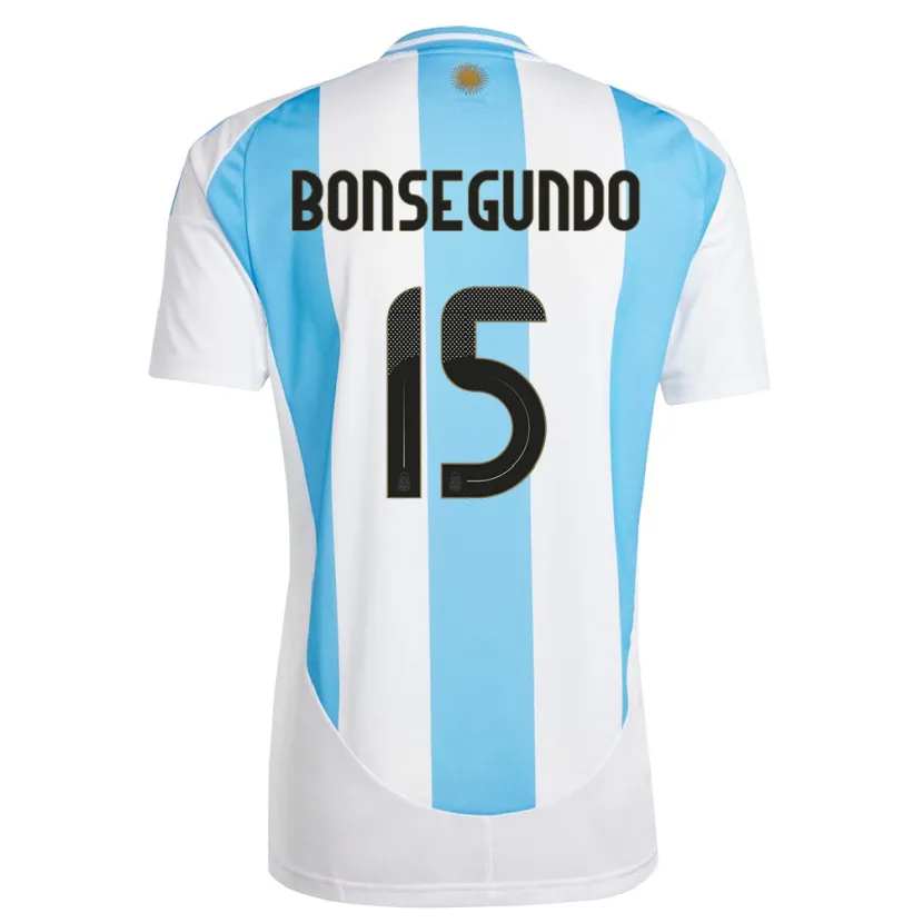 Danxen Män Argentina Florencia Bonsegundo #15 Vit Blå Hemmatröja Matchtröjor 24-26 Tröjor T-Tröja