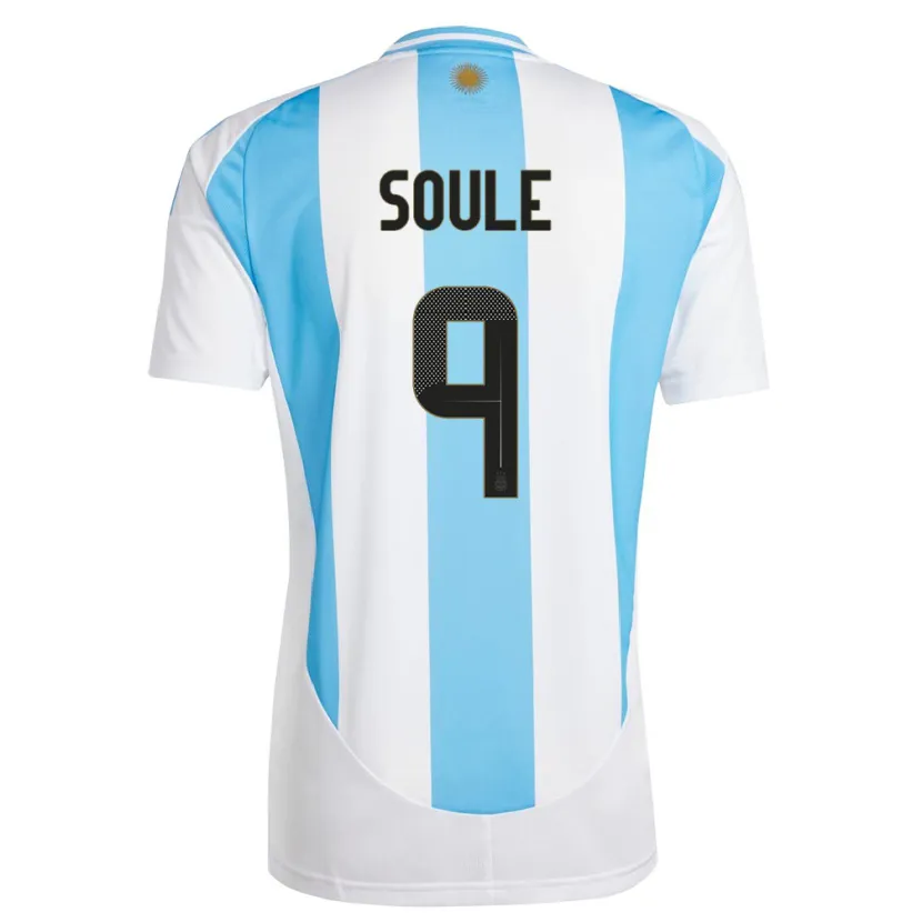 Danxen Män Argentina Matias Soule #9 Vit Blå Hemmatröja Matchtröjor 24-26 Tröjor T-Tröja