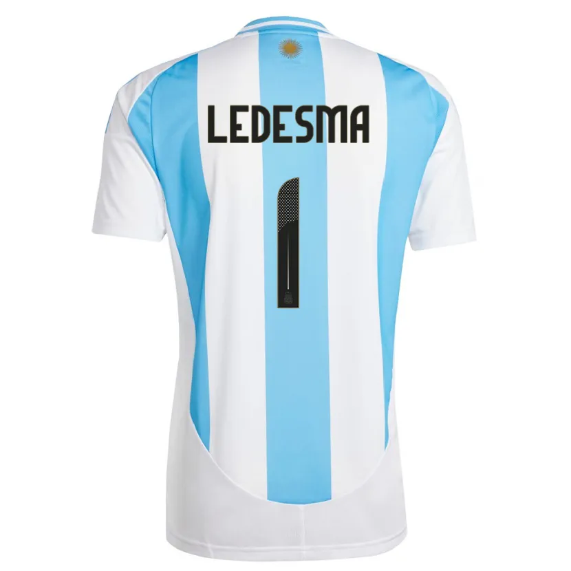 Danxen Män Argentina Jeremias Ledesma #1 Vit Blå Hemmatröja Matchtröjor 24-26 Tröjor T-Tröja