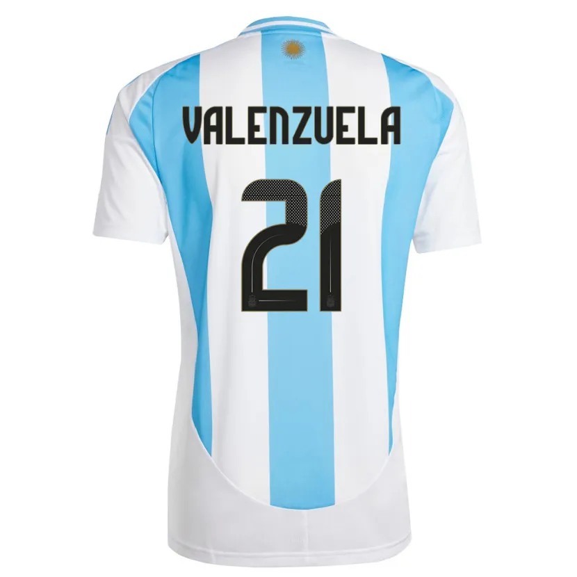 Danxen Män Argentina Fernando Valenzuela #21 Vit Blå Hemmatröja Matchtröjor 24-26 Tröjor T-Tröja