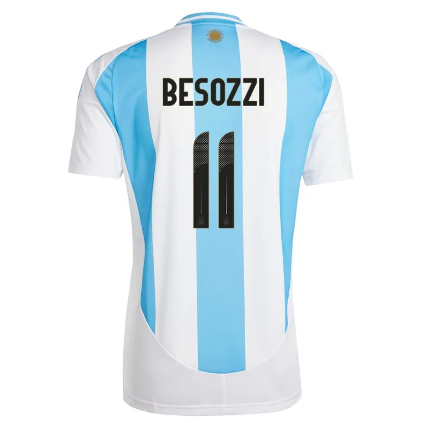 Danxen Män Argentina Lucas Besozzi #11 Vit Blå Hemmatröja Matchtröjor 24-26 Tröjor T-Tröja