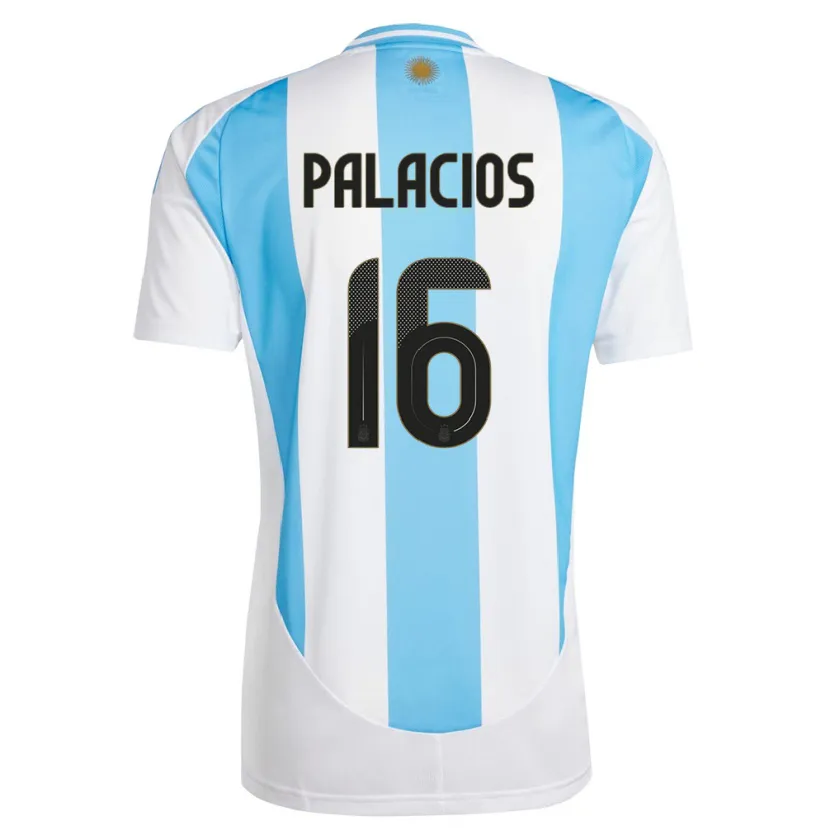 Danxen Män Argentina Tomas Palacios #16 Vit Blå Hemmatröja Matchtröjor 24-26 Tröjor T-Tröja