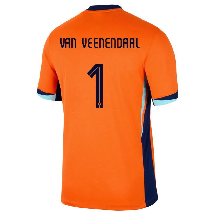 Danxen Män Nederländerna Sari Van Veenendaal #1 Orange Hemmatröja Matchtröjor 24-26 Tröjor T-Tröja