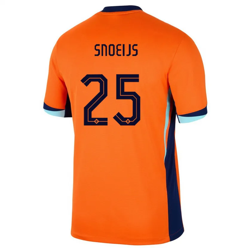 Danxen Män Nederländerna Katja Snoeijs #25 Orange Hemmatröja Matchtröjor 24-26 Tröjor T-Tröja