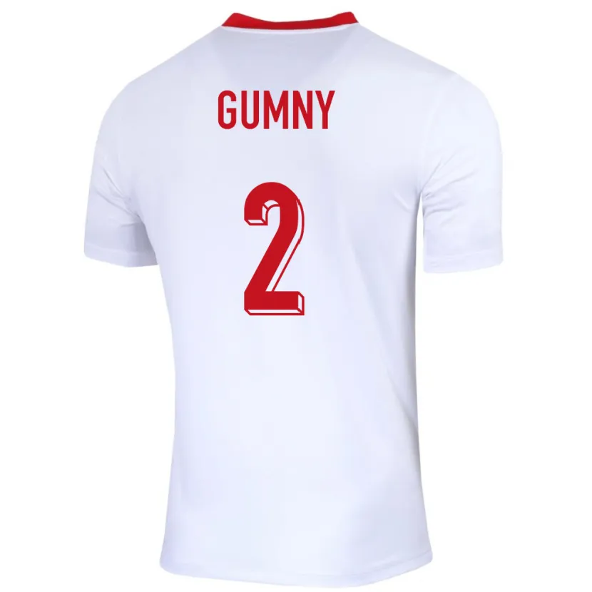 Danxen Män Polen Robert Gumny #2 Vit Hemmatröja Matchtröjor 24-26 Tröjor T-Tröja