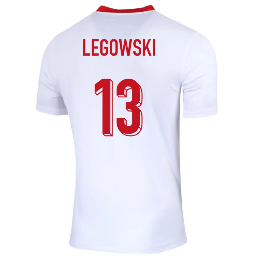 Danxen Män Polen Mateusz Legowski #13 Vit Hemmatröja Matchtröjor 24-26 Tröjor T-Tröja