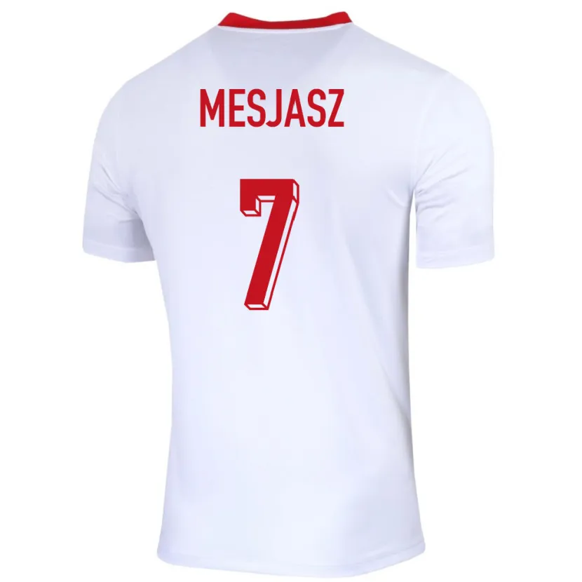 Danxen Män Polen Malgorzata Mesjasz #7 Vit Hemmatröja Matchtröjor 24-26 Tröjor T-Tröja