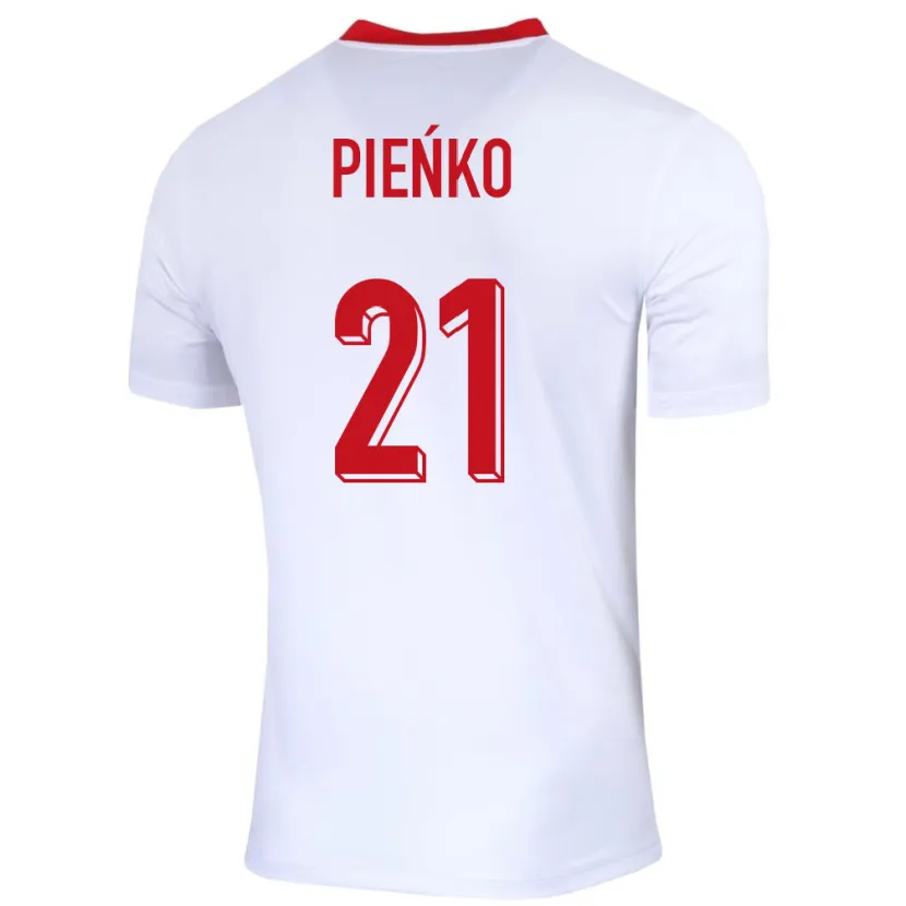 Danxen Män Polen Tomasz Pienko #21 Vit Hemmatröja Matchtröjor 24-26 Tröjor T-Tröja