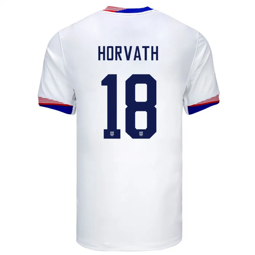 Danxen Män Usa Ethan Horvath #18 Vit Hemmatröja Matchtröjor 24-26 Tröjor T-Tröja