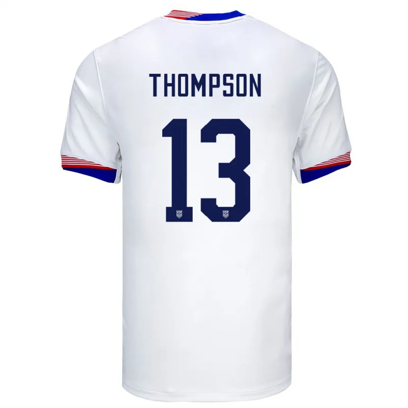 Danxen Män Usa Alyssa Thompson #13 Vit Hemmatröja Matchtröjor 24-26 Tröjor T-Tröja