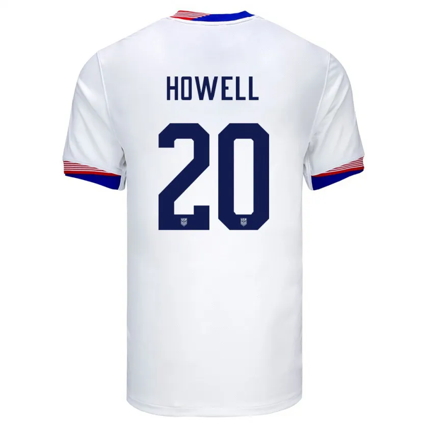 Danxen Män Usa Jaelin Howell #20 Vit Hemmatröja Matchtröjor 24-26 Tröjor T-Tröja