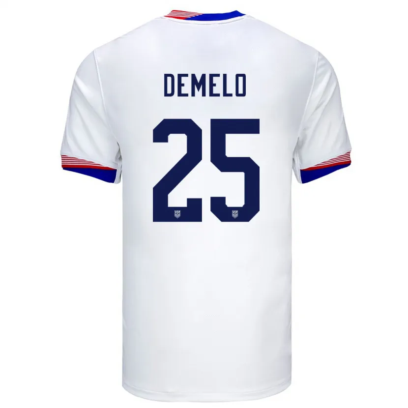 Danxen Män Usa Savannah Demelo #25 Vit Hemmatröja Matchtröjor 24-26 Tröjor T-Tröja