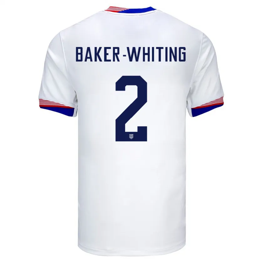 Danxen Män Usa Reed Baker Whiting #2 Vit Hemmatröja Matchtröjor 24-26 Tröjor T-Tröja