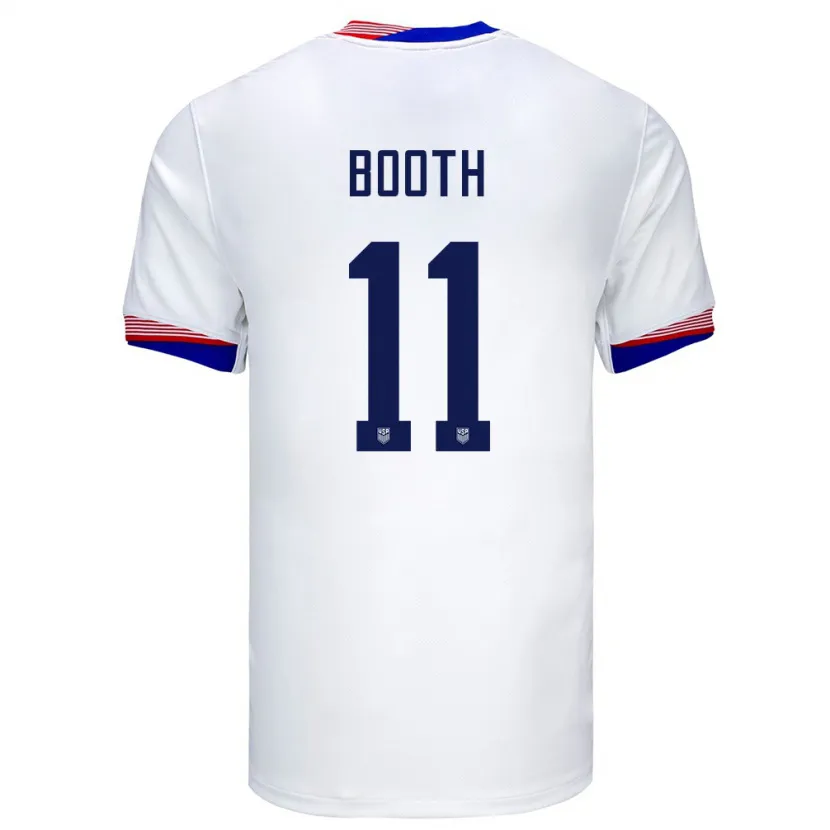 Danxen Män Usa Zach Booth #11 Vit Hemmatröja Matchtröjor 24-26 Tröjor T-Tröja