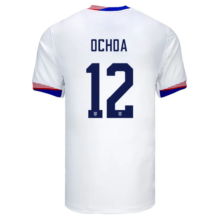 Danxen Män Usa Emmanuel Ochoa #12 Vit Hemmatröja Matchtröjor 24-26 Tröjor T-Tröja