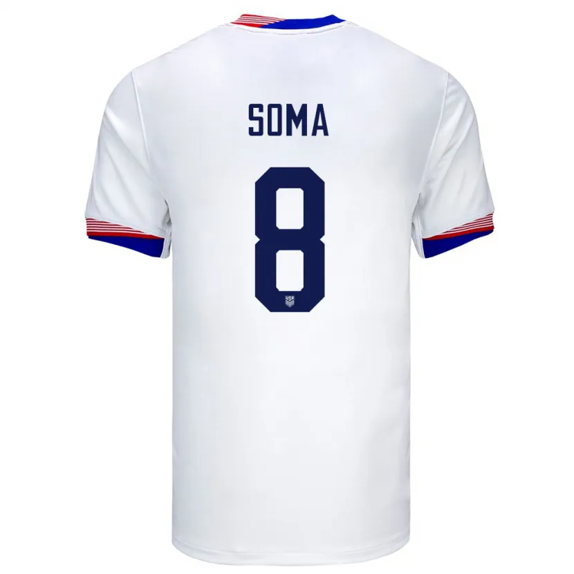 Danxen Män Usa Pedro Soma #8 Vit Hemmatröja Matchtröjor 24-26 Tröjor T-Tröja