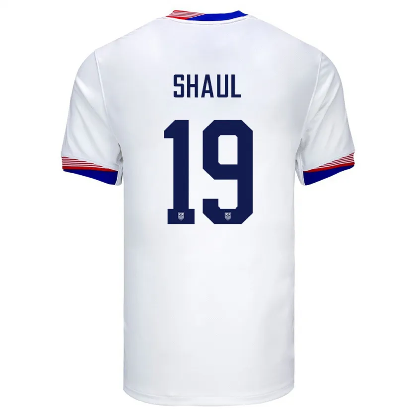 Danxen Män Usa Ian Shaul #19 Vit Hemmatröja Matchtröjor 24-26 Tröjor T-Tröja