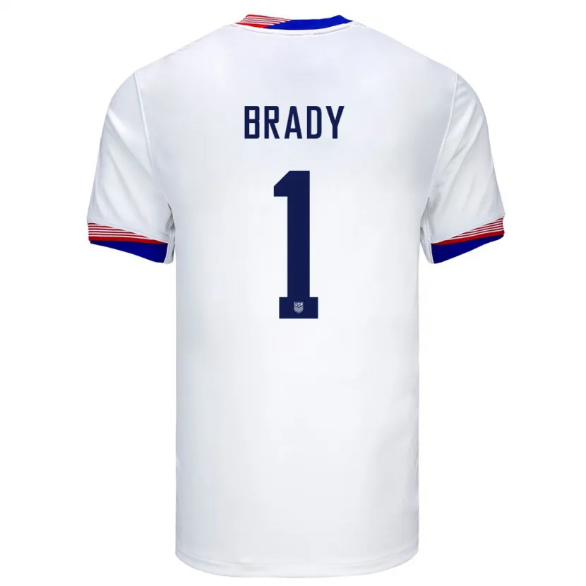 Danxen Män Usa Chris Brady #1 Vit Hemmatröja Matchtröjor 24-26 Tröjor T-Tröja