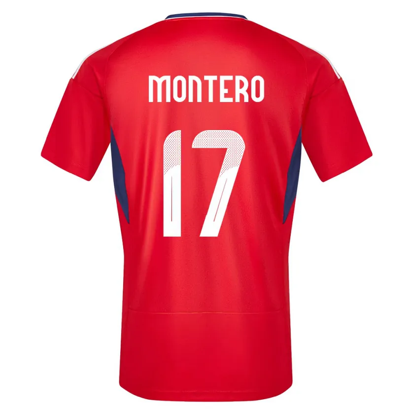 Danxen Män Costa Rica Michelle Montero #17 Röd Hemmatröja Matchtröjor 24-26 Tröjor T-Tröja