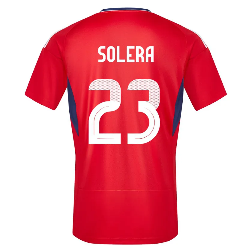 Danxen Män Costa Rica Daniela Solera #23 Röd Hemmatröja Matchtröjor 24-26 Tröjor T-Tröja