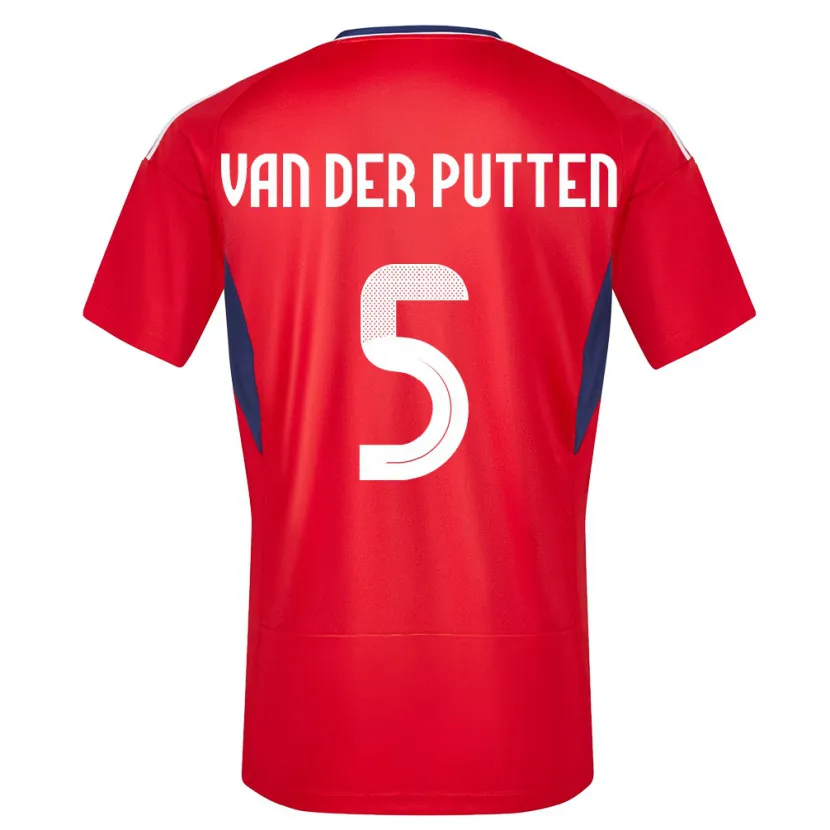 Danxen Män Costa Rica Santiago Van Der Putten #5 Röd Hemmatröja Matchtröjor 24-26 Tröjor T-Tröja