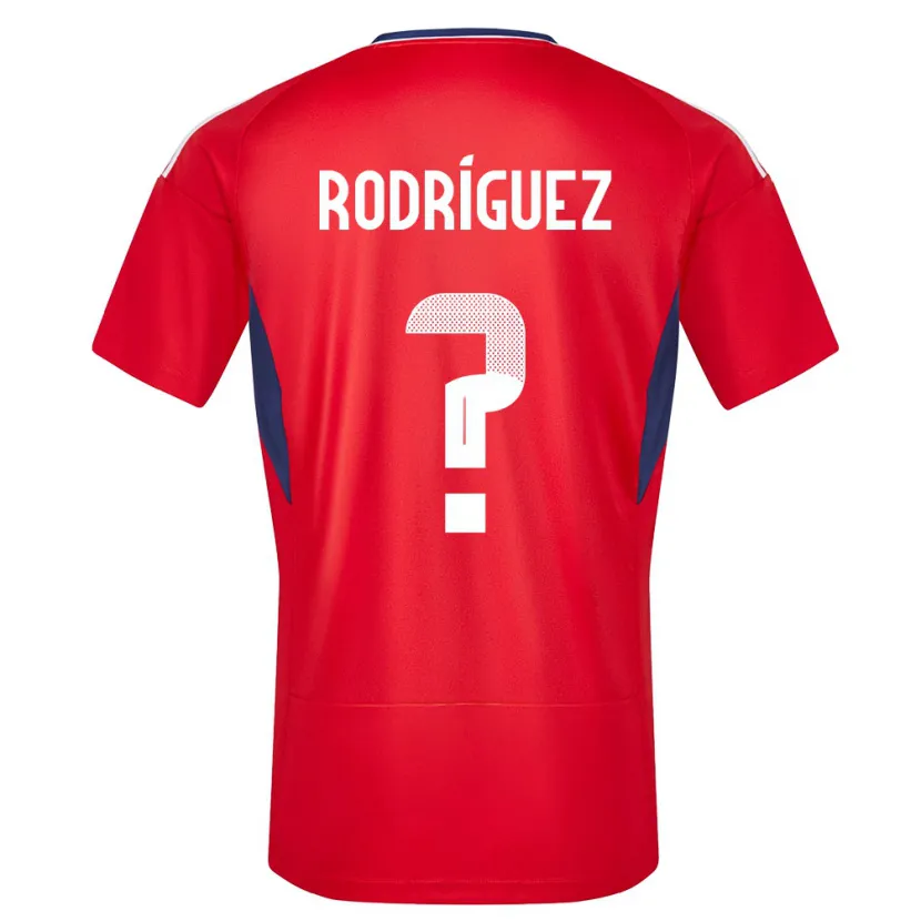 Danxen Män Costa Rica Bradley Rodriguez #0 Röd Hemmatröja Matchtröjor 24-26 Tröjor T-Tröja