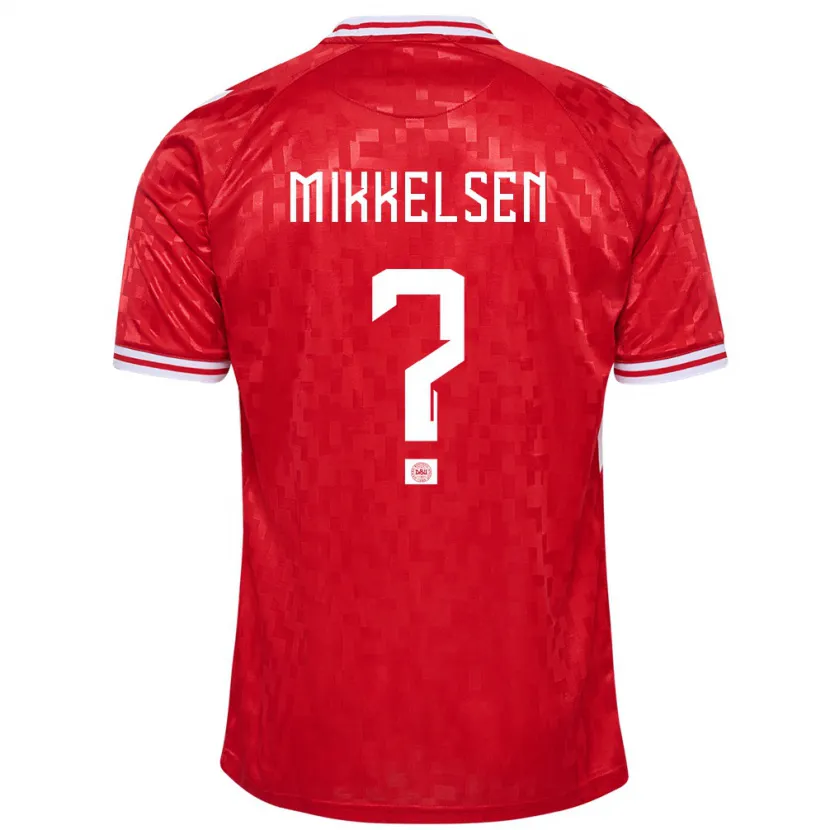 Danxen Män Danmark Sebastian Mikkelsen #0 Röd Hemmatröja Matchtröjor 24-26 Tröjor T-Tröja