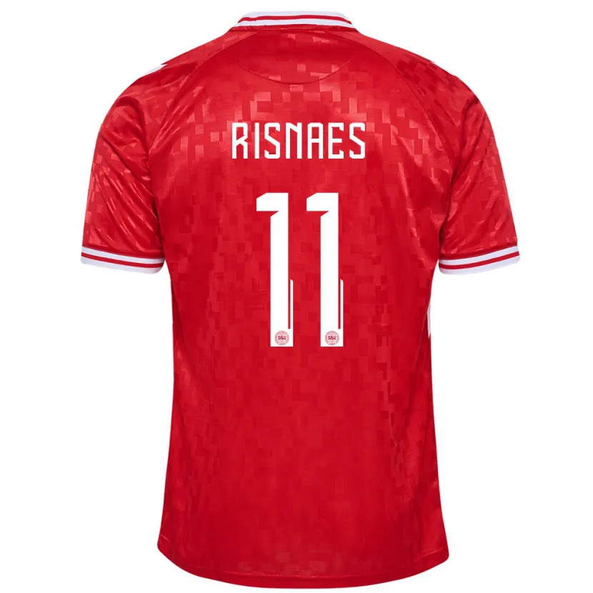 Danxen Män Danmark Roberto Risnaes #11 Röd Hemmatröja Matchtröjor 24-26 Tröjor T-Tröja