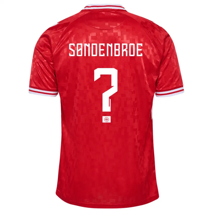 Danxen Män Danmark Andreas Søndenbroe #0 Röd Hemmatröja Matchtröjor 24-26 Tröjor T-Tröja