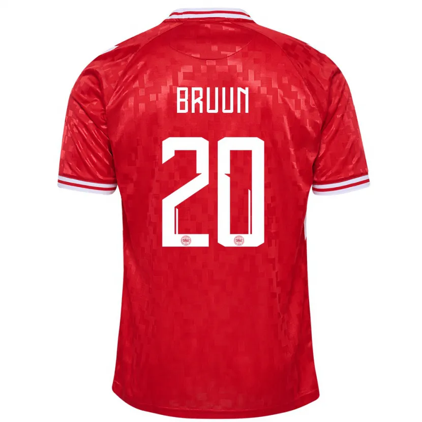 Danxen Män Danmark Signe Bruun #20 Röd Hemmatröja Matchtröjor 24-26 Tröjor T-Tröja