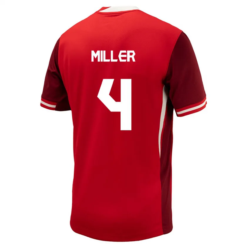 Danxen Män Kanada Kamal Miller #4 Röd Hemmatröja Matchtröjor 24-26 Tröjor T-Tröja
