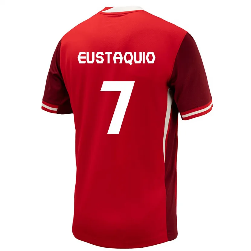 Danxen Män Kanada Stephen Eustáquio #7 Röd Hemmatröja Matchtröjor 24-26 Tröjor T-Tröja